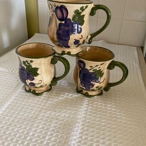 VTG Set of 3 Coffee Mugd